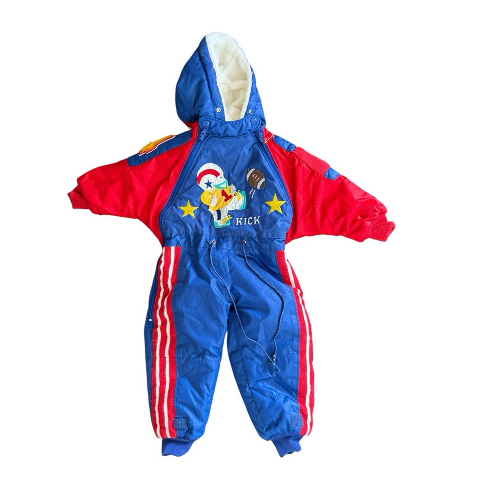 VTG London Fog blue red Kick Football‎ boys size 12 months